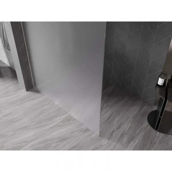 MEXEN/S - Kyoto-X Sprchová zástena WALK-IN 70 x 200, dekor 10 mm, nikel kartáčovaný 800-070-101-97-30-X