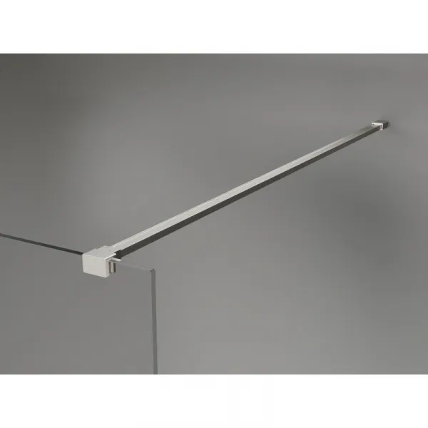 MEXEN/S - Kyoto-X Sprchová zástena WALK-IN 100 x 200, grafit 10 mm, nikel kartáčovaný 800-100-101-97-40-X