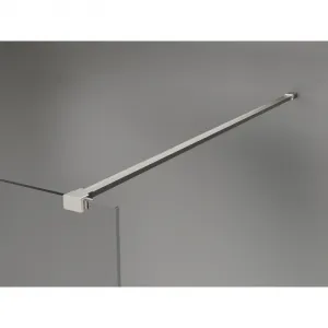 MEXEN/S - Kyoto-X Sprchová zástena WALK-IN 100 x 200, grafit 10 mm, nikel kartáčovaný 800-100-101-97-40-X