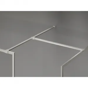 MEXEN/S - Kioto-F Sprchová zástena WALK-IN s rámom 85 x 80, transparent 8 mm, nikel kartáčovaný 800-085-202-04-97-080