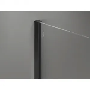 MEXEN/S - Kyoto-X Sprchová zástena WALK-IN 80 x 200, grafit 10 mm, čierna 800-080-101-70-40-X