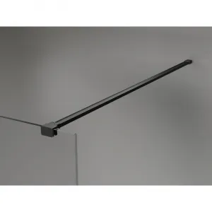 MEXEN/S - Kyoto-X Sprchová zástena WALK-IN 80 x 200, grafit 10 mm, čierna 800-080-101-70-40-X