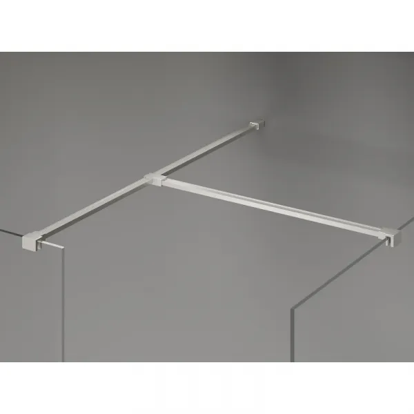 MEXEN/S - Kyoto-X Sprchová zástena WALK-IN 110 x 80, transparent 10 mm, nikel kartáčovaný 800-110-202-97-00-080-X