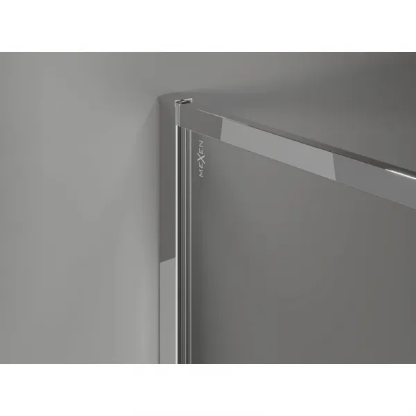MEXEN/S - Kyoto-XF Sprchová zástena WALK-IN s rámom 80 x 202, dekor 10 mm, chróm 800-080-104-01-30-X