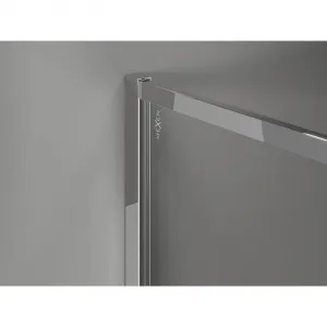 MEXEN/S - Kyoto-XF Sprchová zástena WALK-IN s rámom 80 x 202, dekor 10 mm, chróm 800-080-104-01-30-X