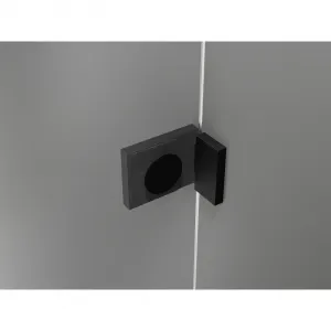MEXEN/S - Lunar vaňová zástena FIX 80 x 150, transparent, čierna 897-080-000-70-00
