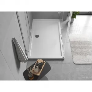 MEXEN - Flow sprchová vanička obdĺžniková slim 80 x 140, biela lesk 46R108014