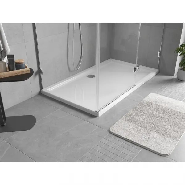 MEXEN - Flow sprchová vanička obdĺžniková slim 80 x 140, biela lesk 46R108014