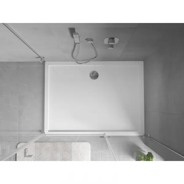 MEXEN - Flow sprchová vanička obdĺžniková slim 70 x 100, biela lesk 46R107010