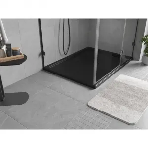 MEXEN - Flow sprchová vanička obdĺžniková slim 75 x 80, čierna mat 46R707580