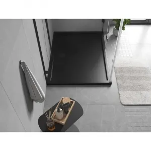MEXEN - Flow sprchová vanička obdĺžniková slim 80 x 100, čierna mat 46R708010