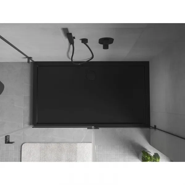 MEXEN - Flow sprchová vanička obdĺžniková slim 80 x 150, čierna mat 46R708015