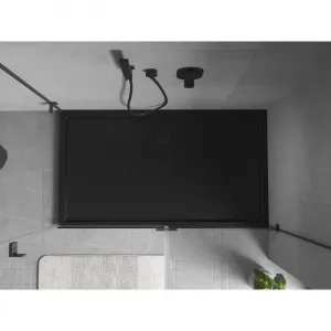 MEXEN - Flow sprchová vanička obdĺžniková slim 80 x 160, čierna mat 46R708016