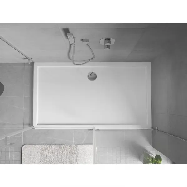 MEXEN - Flow sprchová vanička obdĺžniková slim 80 x 140, biela lesk 46R108014