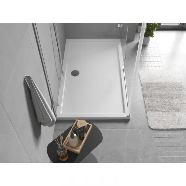MEXEN - Flow sprchová vanička obdĺžniková slim 70 x 140, biela lesk 46R107014