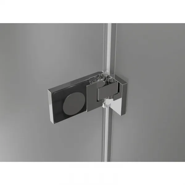 MEXEN/S - Lunar-F sprchovací kút skladacie dvere pravá 80 x 80, transparent, chróm 836-080-080-01-00-P