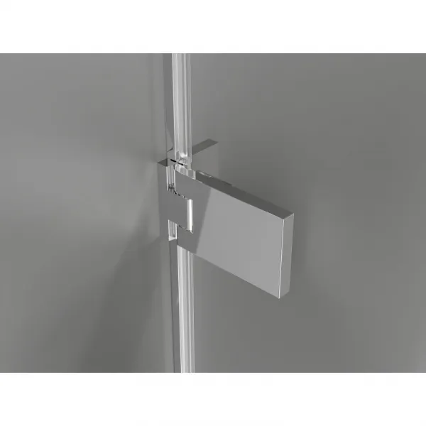 MEXEN/S - Lunar-F sprchovací kút skladacie dvere pravá 80 x 80, transparent, chróm 836-080-080-01-00-P