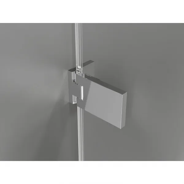 MEXEN/S - Lunar-F sprchovací kút skladacie dvere pravá 80 x 80, transparent, chróm 836-080-080-01-00-P