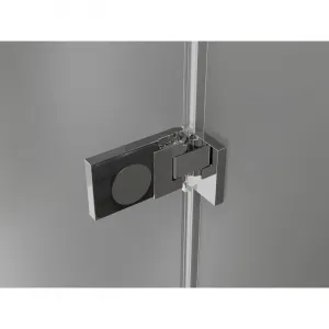MEXEN/S - Lunar-F sprchovací kút skladacie dvere pravá 70 x 70, transparent, chróm 836-070-070-01-00-P