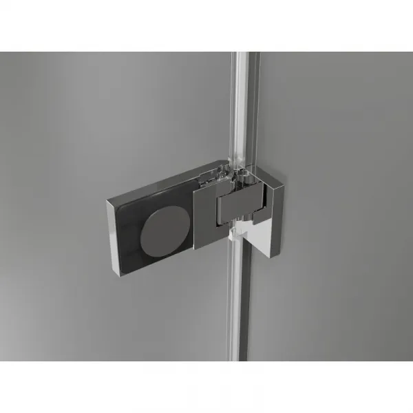 MEXEN/S - Lunar-F sprchovací kút skladacie dvere pravá 80 x 80, transparent, chróm 836-080-080-01-00-P