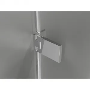 MEXEN/S - Lunar-F sprchovací kút skladacie dvere pravá 70 x 70, transparent, chróm 836-070-070-01-00-P