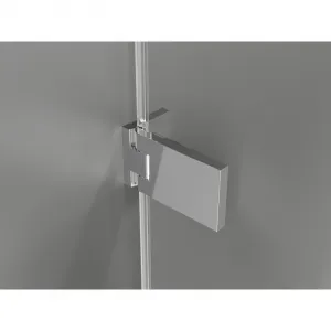 MEXEN/S - Lunar-F sprchovací kút skladacie dvere pravá 70 x 70, transparent, chróm 836-070-070-01-00-P