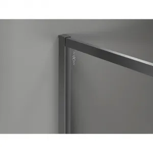 MEXEN/S - Kyoto-XF Sprchová zástena WALK-IN s rámom 70 x 202, grafit 10 mm, grafit kartáčovaná 800-070-104-66-40-X