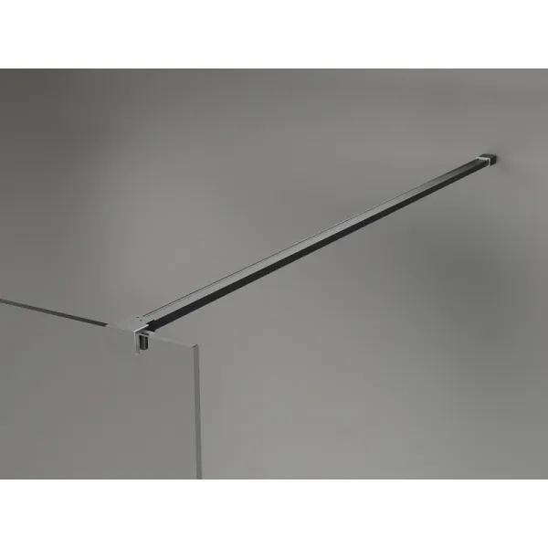 MEXEN/S - Lunar Sprchová zástena WALK-IN pravá 70 x 200, transparent 8 mm, grafit metal 830-070-000-95-00-P