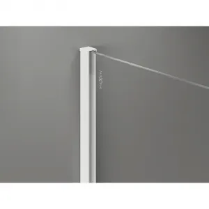 MEXEN/S - Kyoto-X Sprchová zástena WALK-IN 80 x 200, grafit 10 mm, biela 800-080-101-20-40-X