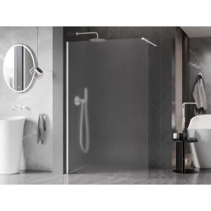 MEXEN/S - Kyoto-X Sprchová zástena WALK-IN 80 x 200, dekor 10 mm, biela 800-080-101-20-30-X