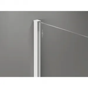 MEXEN/S - Kyoto-X Sprchová zástena WALK-IN 70 x 200, grafit 10 mm, biela 800-070-101-20-40-X