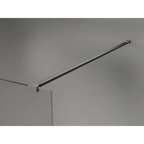 MEXEN/S - Lunar Sprchová zástena WALK-IN pravá 100 x 200, transparent 8 mm, grafit metal 830-100-000-95-00-P