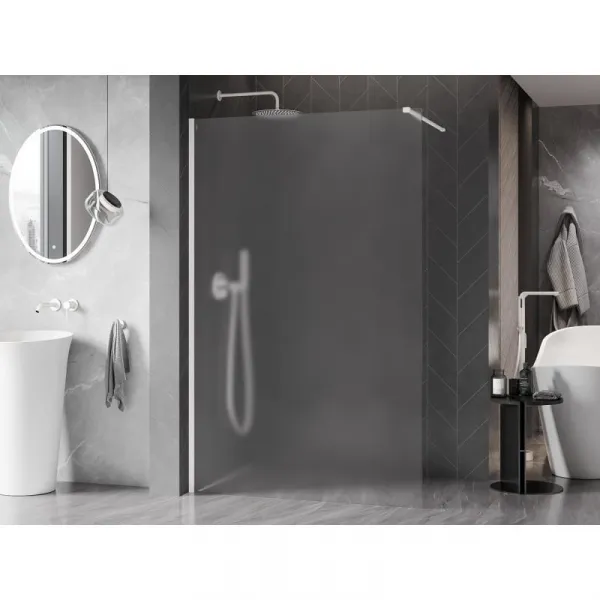 MEXEN/S - Kyoto-X Sprchová zástena WALK-IN 70 x 200, dekor 10 mm, biela 800-070-101-20-30-X