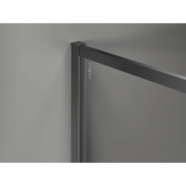 MEXEN/S - Kyoto-XF Sprchová zástena WALK-IN s rámom 80 x 202, grafit 10 mm, grafit metal 800-080-104-95-40-X