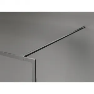 MEXEN/S - Kyoto-XF Sprchová zástena WALK-IN s rámom 100 x 202, grafit 10 mm, grafit metal 800-100-104-95-40-X