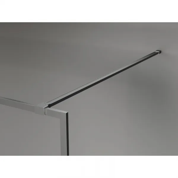 MEXEN/S - Kyoto-XF Sprchová zástena WALK-IN s rámom 80 x 202, grafit 10 mm, grafit metal 800-080-104-95-40-X