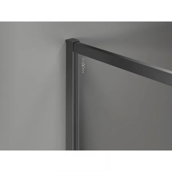 MEXEN/S - Kyoto-XF Sprchová zástena WALK-IN s rámom 60 x 202, grafit 10 mm, grafit metal 800-060-104-95-40-X
