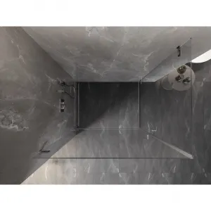MEXEN/S - Lunar-B Duo sprchovací kút dvere krídlové 85 x 80, transparent, chróm 832-085L-080P-01-00