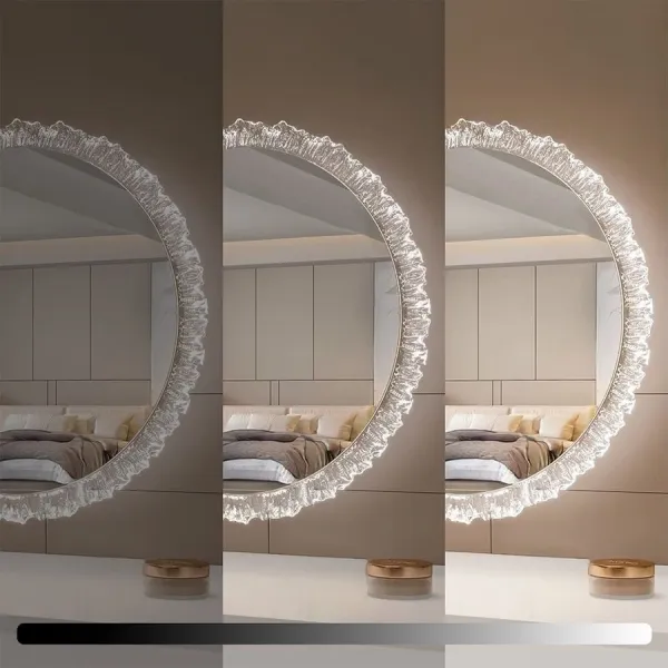REA Dotykové nástěnné zrcadlo s LED osvětlením YH-3561 60 cm