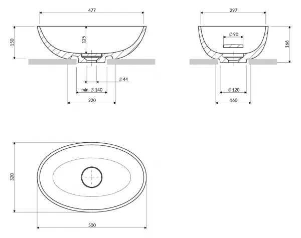 Omnires Shell M+ SHELL500UNAG