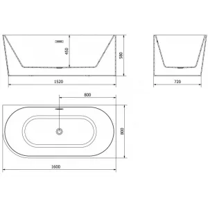 Mexen Mia 160 x 80 cm 52691608000P-01