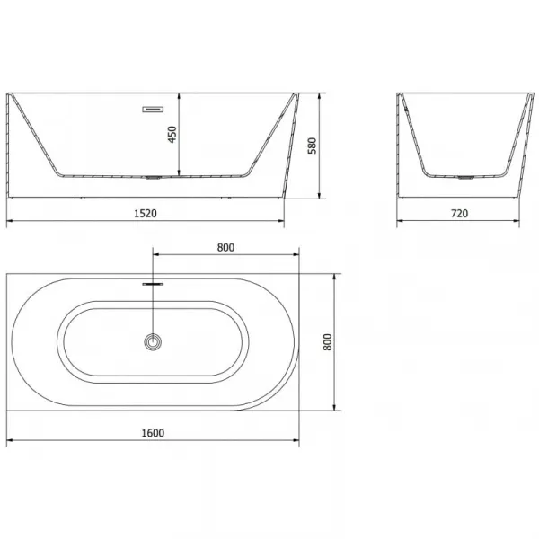 Mexen Mia 160 x 80 cm 52691608075L-01