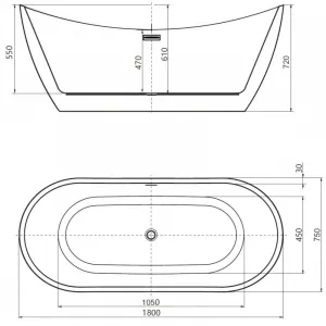 Mexen Lotos 180 x 75 cm 52051807700-01