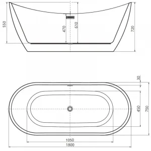 Mexen Lotos 180 x 75 cm 52051807700-97