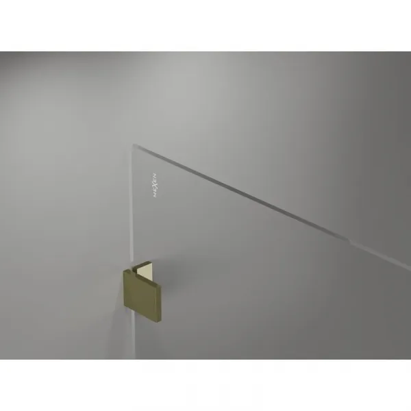 MEXEN/S - Lunar Sprchová zástena WALK-IN pravá 70 x 200, transparent 8 mm, zlato 830-070-000-50-00-P