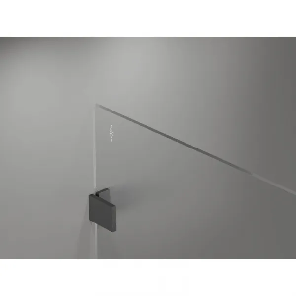 MEXEN/S - Lunar Sprchová zástena WALK-IN ľavá 110 x 200, transparent 8 mm, grafit kartáčovaná 830-110-000-66-00-L