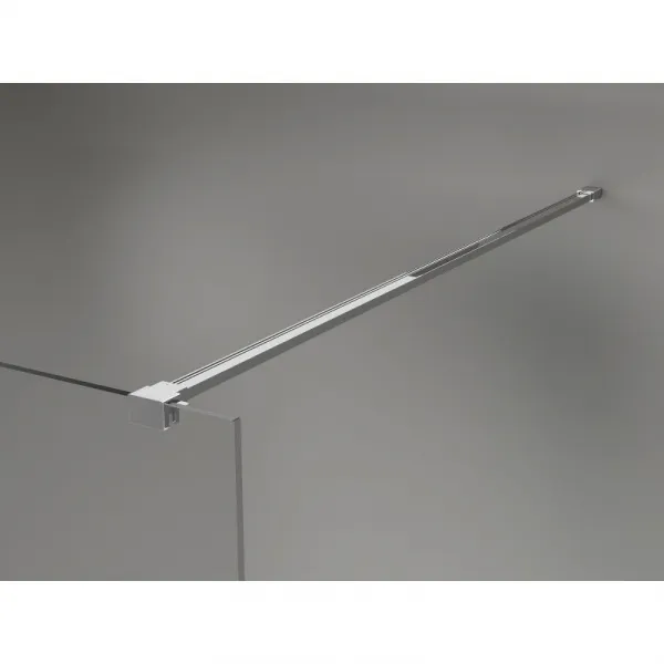 MEXEN/S - Lunar Sprchová zástena WALK-IN ľavá 80 x 200, transparent 8 mm, chróm 830-080-000-01-00-L