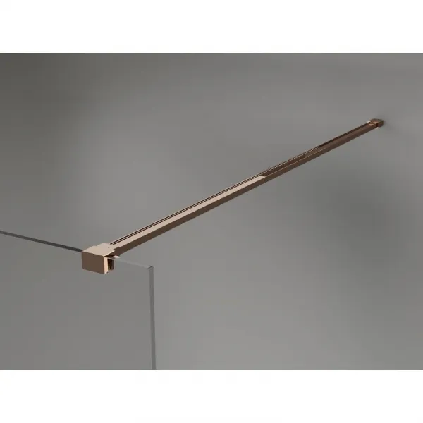 MEXEN/S - Kyoto-X Sprchová zástena WALK-IN 80 x 200, dekor 10 mm, ružové zlato 800-080-101-60-30-X