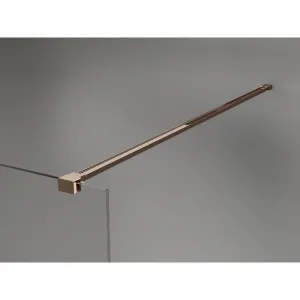 MEXEN/S - Kyoto-X Sprchová zástena WALK-IN 80 x 200, dekor 10 mm, ružové zlato 800-080-101-60-30-X