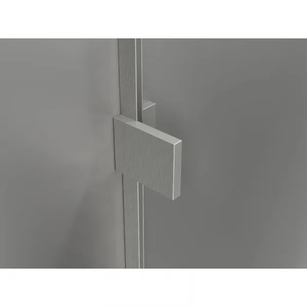 MEXEN/S - Lunar sprchovací kút dvere krídlové pravá 70 x 70, transparent, nikel kartáčovaný 834-070-070-97-00-P